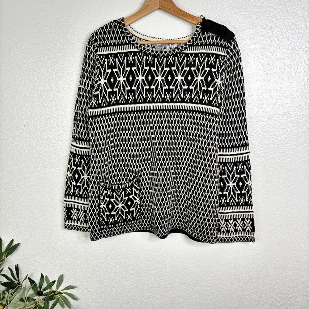 J. JILL Scandinavian Pullover Sweater Size Small
